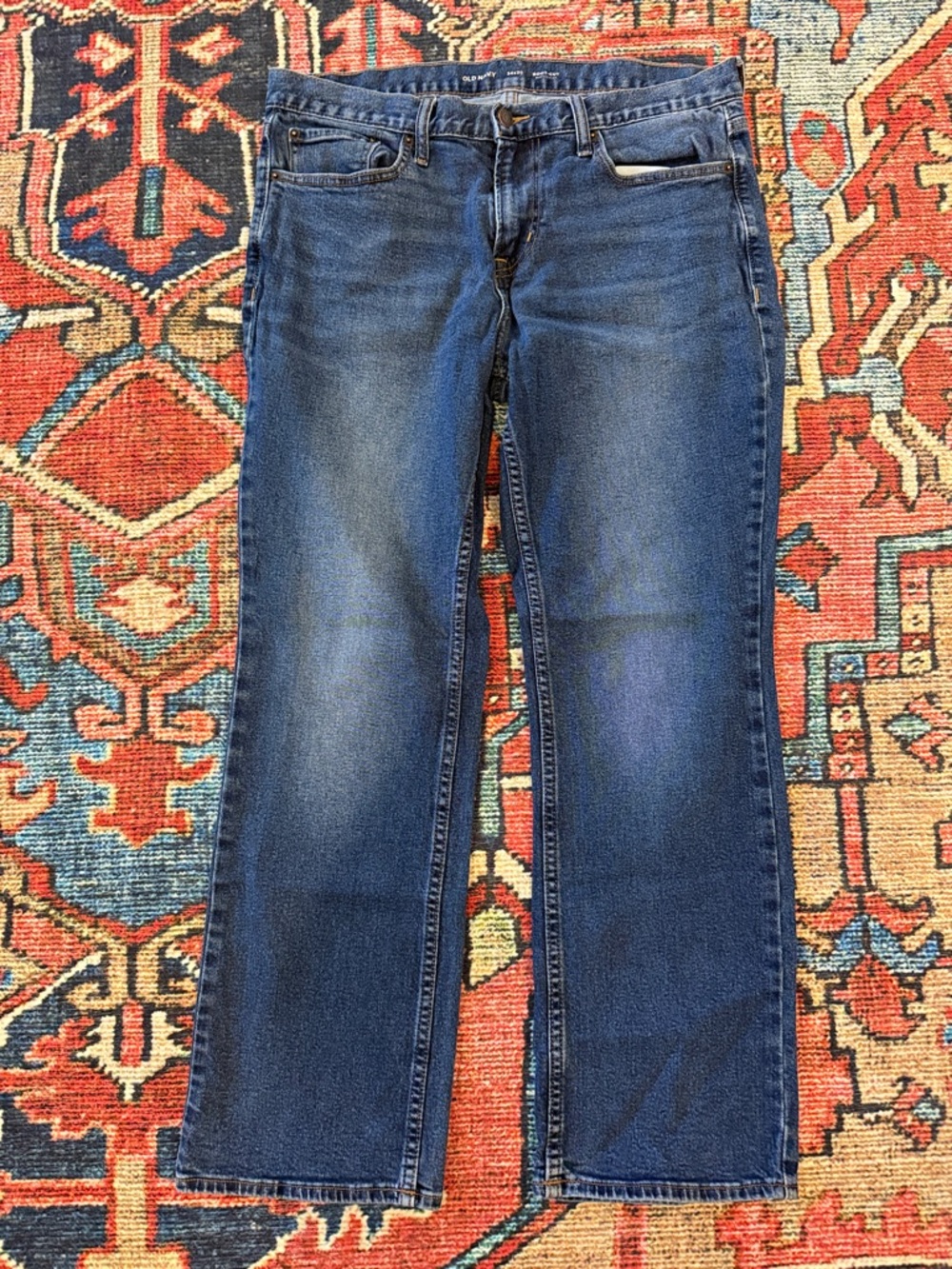 Men’s Classic boot cut Jeans in Medium Blue